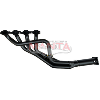 4 into 1 1 3/4in Extractors (Commodore 5.7, 6.0L VT VX VU VY VZ) - Black