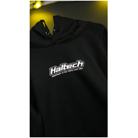 "Classic" Hoodie Black with White Logo - Small