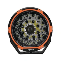 9" Round Slimline Laser LED Driving Light Kit 9 - 36 Volt 152 Watt