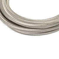 -4AN Braided Line - Stainless Steel - 10ft