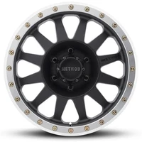 MR304 Double Standard 16x8 6x139.7 0 Matte Black - Machined Lip