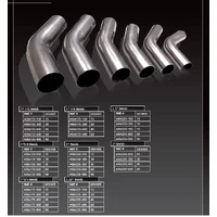 2in/90 Degree Mandrel Bend - 304 Stainless Steel Brushed