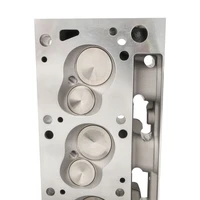 Cylinder Heads SuperMax 225, Assembled, Aluminum, SB Ford 302-351 Cleveland 3V 60cc Chamber, 225cc Intake Runner, 630HP, Pair