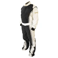 Proforce Driving Suit Lightweight Racing Suit Triple Layer FIA Advanced 100% Nomex Fabric and Inner Knit Black/Gray Medium