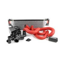 Front-Mount Intercooler Kit (STi 08-14) Black Core, Red Piping