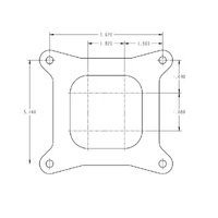 M-Series 750CFM Marine Carburetor 750 CFM - 4150 - Mechanical Secondaries - Black - Gasoline