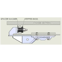Hybrid Radius Arm Spacers Suitable For Nissan Patrol GQ/GU (Kit)
