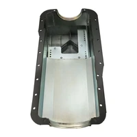 Oil Pan & Pick Up, Steel Fabricated, Stroker, SB Ford 351W, Early Falcon, Dart & World 4 bolt, Billet Seal Ends , Matt Black, 6.6 lt Capacity, Kit