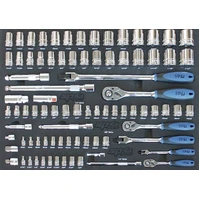 Sumo Series Power Hutch Tool Kit Combo - 550pc - Metric & SAE - Black/Crome