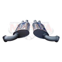 3in Dual Rear Mufflers With OEM VACUUM Bimodal Valves (VF Series 1 Only, HSV Incl GTS, Clubsport)