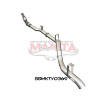 4in Turbo Back with Cat & without Muffler (Landcruiser VDJ76 4.5L V8 (DPF) Wagon)