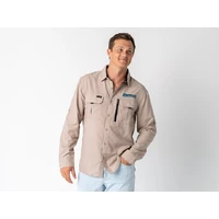 Superior Mens Syzmik Fishing Shirt Sand (Each) Large