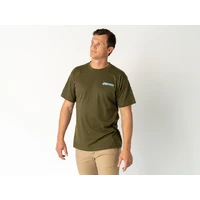 Superior Unisex T-shirts (Logo Back) Army Green M