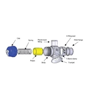 Dual Port BOV Universal 32mm - Blue