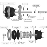 IWG75 Internal Wastegate Actuator (EVO 9) 26psi Black