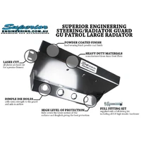 Steering Radiator Guard Suitable For Nissan Patrol GU (Large Radiator) Front