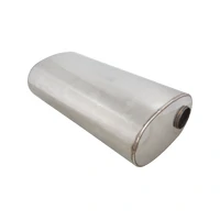 Universal Muffler - 2.5in S-Side In Dual-Side Out - 6 x 10in Oval Muffler