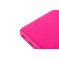 10,000mAh Pink Lithium Portable Power Bank 
