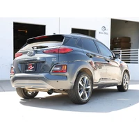 Takeda 2.5in 304 SS Axle-Back Exhaust w/o Muffler w/BlackTips AWD (Kona 18-22)
