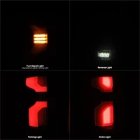 19-24 Chevy Silverado 1500 / 20-24 2500HD/3500HD LUXX-Series LED Tail Lights Alpha Black