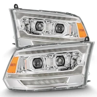 09-18 Dodge Ram 2500 LUXX LED Proj Headlights Plank Style Chrm w/Activ Light/Seq Signal/DRL