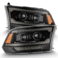 09-18 Ram 2500 LUXX LED Proj Headlight Plank Style Alpha Blk w/Activ Light/Seq Signal/DRL