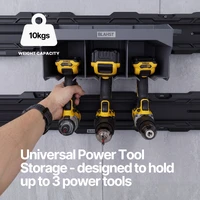 Modular Garage Wall Storage Power Tool Holder for 3 Tools