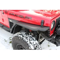 Jeep TJ Tube Fenders Rear 3 Inch Flare 97-06 Wrangler TJ Steel Black Textured Powdercoat