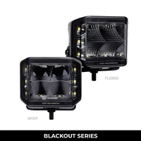 Xplor Blackout Series Cube LED Sideline Spot Light Kit (Surface Mount) 4x3 - Blk (Pair)