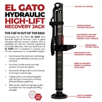 Xventure Gear EG1 El Gato Hydraulic Jack - Graphite