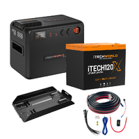 Premium GoFurther Battery Box Bundle with iTECHDCDC25 Charger and iTECH120X Lithium Battery