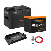 Premium GoFurther Battery Box Bundle with iTECHDCDC25 Charger and iTECH120X Lithium Battery