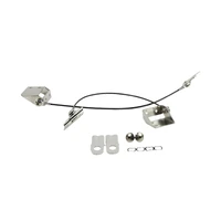 Jeep CJ Tailgate Pivot Latch Assembly Fiberglass Body 76-86 CJ Polished Silver