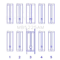 Mazda 626 F8 (Size STD) Main Bearing Set