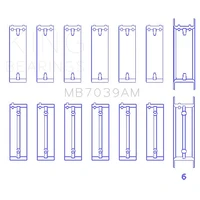 BMW M51/M57 Main Bearing Set - Size STD