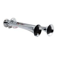 Chrome Dual Horn/ 15In/12.25In - Chrome-Plated Zinc Alloy