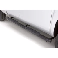 04-17 Nissan Titan Crew Cab 5in. Oval Curved Steel Nerf Bars - Black