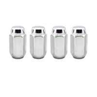 Hex Lug Nut (Cone Seat) 9/16-18 / 7/8 Hex / 1.75in. Length (4-Pack) - Chrome
