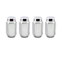 Hex Lug Nut (Cone Seat) M14X1.5 / 22mm Hex / 1.635in. Length (4-Pack) - Chrome