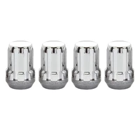 SplineDrive Lug Nut (Cone Seat) M12X1.5 / 1.24in. Length (4-Pack) - Chrome (Req. Tool)