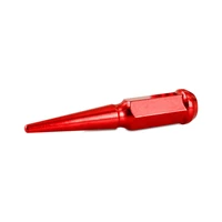 Steel Spiked Lug Nuts M12 x 1.5 24pc Set Red