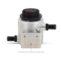 Universal Aluminum Coolant Expansion Tank - Brushed