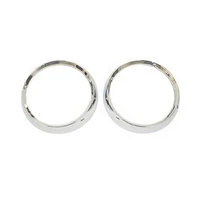 Headlight Bezel Set Chrome 72-86 Jeep CJ Models