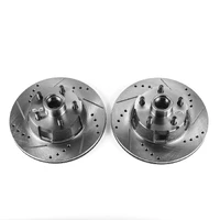 1967 Ford Fairlane Front Evolution Drilled & Slotted Rotors - Pair