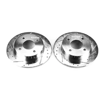89-98 Nissan 240SX Rear Evolution Drilled & Slotted Rotors - Pair