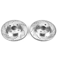 01-05 Toyota Echo Front Evolution Drilled & Slotted Rotors - Pair