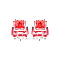 99-04 Jeep Grand Cherokee Front Red Calipers w/Brackets - Pair