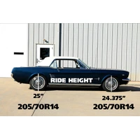 Composite Leaf Springs And HQ Shocks For 1964-1966 Mustang Leaf Springs Delrin Bushings Shackles U-Bolts HQ Shocks Staggered Shock Mounts And Hardware