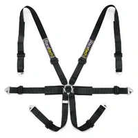 Pro International 6-Point Lightweight Harness - FIA Approved - Black - 2030