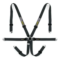 Pro International 6-Point Lightweight Harness GT Adjusters - FIA Approved - Red - 2030
